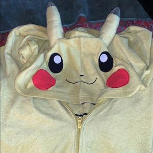 Pikachu zip up Adult onesie
